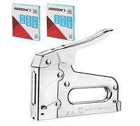 Arrow T50 Heavy Duty Staple Gun Kit with 3750 Pieces T50 Staples | All Chrome Steel Stapler with 3750 Pieces T50 1/4", 3/8", 1/2" Staples, for Upholstery Professional Projects