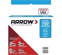 Arrow T50 Staples 6mm (1/4in) Bulk Pack 5000 ARRT5014IP