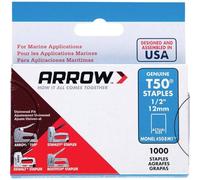 Arrow T50M 508m Monel Staples 12mm (1/2in) Box 1000 ARRT5012MS