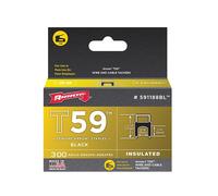 Arrow - T59 Insulated Staples Black 6 x 8mm Box 300