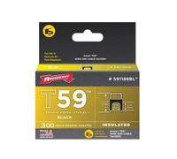 Arrow T59 Insulated Staples Black 6 x 8mm (Box 300) ARR591188BL