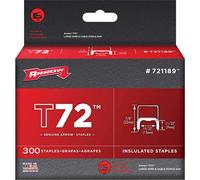 Arrow A721189 T72 Clear Insulated Staples 9 X 15Mm (Box 300)