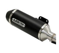Arrow Urban Gts 300 I.e. Abs 17-20 Aluminium&steel Homologated Slip On Muffler Black Homologated unisex