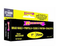 Arrow White Head Brad/Nails Pack 2000 25 Mm