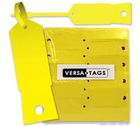 Arrow Yellow Self-Locking Key Tags (1,000 per Pack) Size 4 1/2 x 3/4 (Yellow) by ID Tags