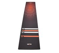 Arrow180 Darts Mat, 300cm x 62cm Non-Slip Rubber Mat with Jersey Fabric Top, Oche Marking, Home Floor Protection, Pub and Game Room, Black/Red