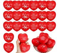 Arrowbash 100 Pcs Nurse W ifts 2026 Stress Balls Bulk Nurse Thank You Appreciation Relief Stress Ball Nursing Assistants Adult Medical Work Graduation Team Gifts (Heart Style)