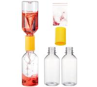 Arrowbash 2 Sets Tornado Makers, Tornadoes in a Bottle 1 Set Contains 2 Empty Bottles, 1 Plastic Cyclone Tube Vortex Connector, 1 Instructions, 1 Color Powder, Suitable for Scientific Experiments
