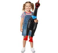 Arrowbash 23.6 Inch Giant Screaming Chicken Large Screaming Chicken Squeeze Crazy Noise Shrilling Shrieking Squawking Chickens Noisemaker Novelty Gadget for Novelty Gag Gift(Black)