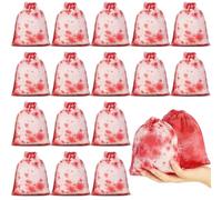 Arrowbash 24 Pcs Halloween Horror Drawstring Bags Bloodstain Spooky String Back Halloween Treat Bloody Body Bags for Candy Goodie Favors Supplies (6 x 4 in)