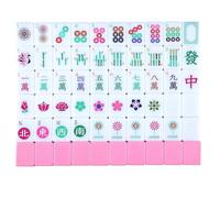 Arrowbash American Mahjong Set Only with 160 Mahjong Tiles 1.2-inch American Mah Jong Set Hand Carved Pattern for Adult Social Party, Mah Jong Lovers Gift