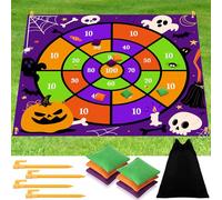Arrowbash Giant Halloween Bean Bag Toss Game 4.9ft Large Festival Outdoor Lawn Yard Camping Field Day Games for Family Backyard Halloween Fall Thanksgiving Day Party Gift