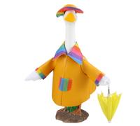 Arrowbash Raincoat Goose Outfit Porch Goose Outfits Yard Goose Clothes for 23" Goose, Cement Goose Cute Costume Outfits for Lawn Decor Outdoor Garden Yard Patio Statue Art