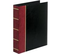 Arrowfile A4 Ultima Designer 4-Ring Binder Album | Premium Eco-Friendly Storage Folder (Black/Wine)