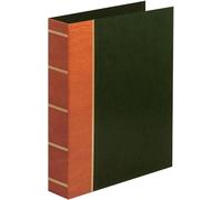 Arrowfile A4 Ultima Designer 4-Ring Binder Album | Premium Eco-Friendly Storage Folder (Green/Tan)