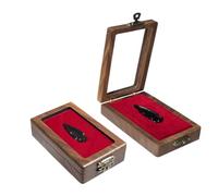 Arrowhead Display Case Arrowhead Shadow Box Handmade Small Wood Box Native American Arrowhead Display Box for Collectibles Military Coins Project Spear Crystal Stone