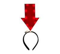 Arrowhead Headband - Lighted Creative Party Headwear Funny Cosplay, Glowing Festival Carnival Decoration Unisex Fun Accessory, Quirky Novelty Eye Catching Hair Band | Women Men Holiday Gatherings Sing