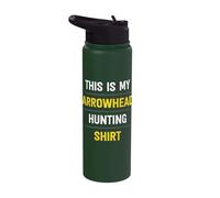 Arrowhead Hunting Shirt Hunter Artifact Collector Apparel Stainless Steel Insulated Water Bottle