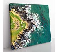 Arrowhead Point Golf Course in California Modern Canvas Wall Art Print Ready to Hang, Framed Picture for Living Room Bedroom Home Office Décor, 50x50 cm (20x20 Inch)