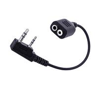 Arrowmax M1 to K1 Adapter Cable Connector Compatible with BaoFeng BTECH UV-5R UV-5RA UV-5RE UV-5R3 BF-F8HP UV-82HP Kenwood 2-PIN Radios NX-1200 NX-1300 NX-P1200 NX-P1300 (M1 to K1)