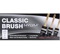 Arroworthy Classic 8820 Paint Brush Set (3PK) - Semi-Oval, Traditional Profiles, Flagged Bristle, Unique Filaments, High Temp Resistant