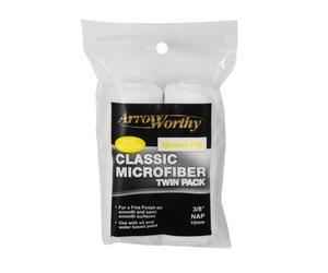 Arroworthy Classic Microfiber Mini Roller Refill - Medium Pile - 4" (2 Pack)