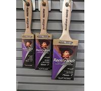 Arroworthy Rembrandt Short Handle Striaght Cut Paint Brush Set 1.5", 2", 3"