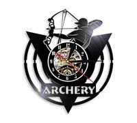 Arrows In The Hands Of Warriors Archery Bow Archery Logo Shoot Bow Target Vinyl Record Wall Clock Gift Without LED