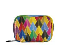Arrows Vivid Color Psychedelic Medicine Bags with Detachable Compartments Portable Medicine Box Organizer