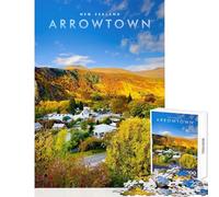 Arrowtown City Jigsaw for Teenagers 1000 Pieces Improve Mental Performance Effectively Gentle Relaxing Leisure Game (38X26cm)