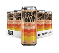Arrowtown Peach & Raspberry Vodka Soda (12 x 330ml) - Refreshing 4.5% ABV Sparkling Water | Hard Seltzer | Low-Sugar, Vegan, Gluten-Free Beverage