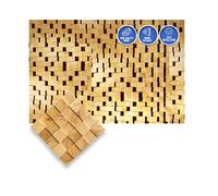 Arrowzoom 1 Artistic 3D Mosaic Premium High-Grade Finland Wooden Wall Art Panel Room DIY Acoustic Sound Diffuser STC 27 Home Studio Wood Soundproofing Noise Reduction Wood Decor 12x12in AZ1254