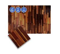 Arrowzoom 1 Deluxe Nordic Style High-Grade Finland Wooden Wall Art Panel Room DIY Acoustic Sound Diffuser STC 27 Home Studio Wood Soundproofing Noise Reduction Wood Decor 12x12in AZ1238