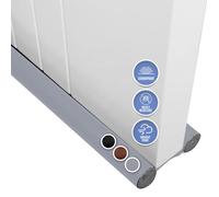 Arrowzoom 1 Door Bottom Sealing Strip PRO Cotton Foam with Leather Water Resistant Draft Stopper Seal That Block Outside Noise & Dirt or Dust Gray 36.6 x 4 x 1 inches AZ1260