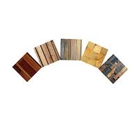 Arrowzoom 1 Set Sample Bundle Finland Wooden Wall Art Panel Room DIY Acoustic Sound Diffuser STC 27 Home Studio High-Grade Wood Soundproofing Noise Reduction Wood Decor 4x4in AZ1255