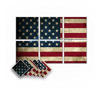Arrowzoom 6 Felt Wall Art Acoustic Panel Display Stylish Decorative Acoustical Tiles Noise Reduction Recording Studio Room Home Treatment Strong Adhesive DIY Flag Design C 23.6 x 35.4 in AZ1229