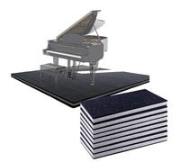 Arrowzoom QuietStep Piano Pad Soundproof 8 Pieces - 160 x 80 x 3 cm 3-Layer Acoustic Treatment for Music Studio Room, Office - KK1469