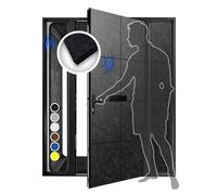 Arrowzooom 20 Black Self-Adhesive Door Kit PRO Polyester Foam Panels Peel and Stick Music Recording Studio Soundproof Noise Reduction -40db Thick Acoustic Treatment Fire Retardant 12x12x0.78in 1244