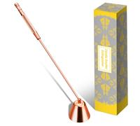 Arroyner Candle Snuffer Wick Extinguisher with Long Handle, Rose Gold