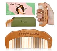 Arrozon Birth Comb for Women Labor, Wooden Labor comb Natural Labor and Delivery Essentials, Birthing Combs Labor Gifts for Pregnant Women, Wood Comb Baby Shower Gifts (Designed for Moms)