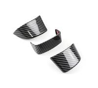 ARRPO 3pcs Carbon Fiber Texture Interior Steering Wheel Panel Cover Trim, for VW, for Golf 5 MK5, for Passat B6, for Jetta MK5, for for TIGUAN Accesorios car steering wheel covers