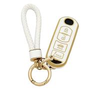 Arruweer Key Fob Cover for Mazda Soft TPU Key Fob Case Holder Protector Compatiable with Mazda 3 6 8 Miata MX-5 CX-3 CX-5 CX-7 CX-9 Accessories with Keychain