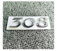 ARRYEDCN Car Emblem Badge, for Peugeot 308 Emblem Badge Replacement Front Grille Tailgate Emblem Car Styling Letters Sign Badge Accessories,B