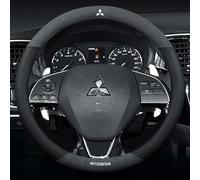 ARRYEDCN Car Steering Wheel Cover, for Mitsubishi L200 2006-2015 Anti-slip Breathable Durable Soft Comfortable Steering Wheel Protector 37-38cm/14.5-15inch,A