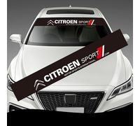 ARRYEDCN Car windscreen sun strip, for Citroen C1 C2 C3 C4 C5 Elysee-accessoires Sticker Car Front Rear Window Windshield banner sunstrip Self-Adhesive Windscreen Sun Strip Sticker