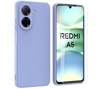 ARRYNN Xiaomi Redmi A5 4G Phone Case, Liquid Silicone Phone case, Ultra Slim Shockproof [Anti-scratch] [Full Coverage Camera], soft Microfiber Lining Protective Cover, Violet
