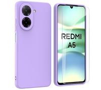 ARRYNN Xiaomi Redmi A5 4G Phone Case, Liquid Silicone Phone case, Ultra Slim Shockproof [Anti-scratch] [Full Coverage Camera], soft Microfiber Lining Protective Cover, Purple