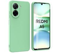 ARRYNN Xiaomi Redmi A5 4G Phone Case, Liquid Silicone Phone case, Ultra Slim Shockproof [Anti-scratch] [Full Coverage Camera], soft Microfiber Lining Protective Cover, Green