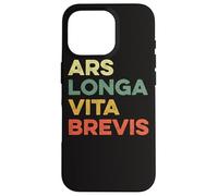 Ars Longa Vita Brevis Funny Artist Art Latin Phrase Theatre Case for iPhone 16 Pro