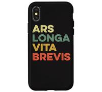 Ars Longa Vita Brevis Funny Artist Art Latin Phrase Theatre Case for iPhone X/XS